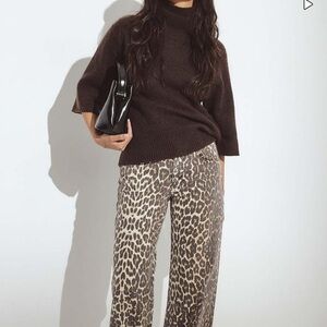 NA KD Leopard Print Jeans